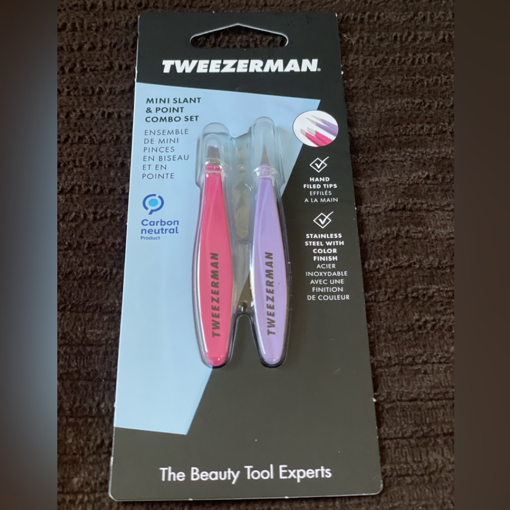 Tweezers, Mini Slant & Point Combo Set — Tweezerman - Picture 5 of 16